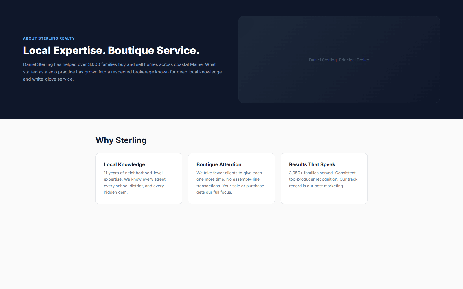 Sterling Realty Group about page